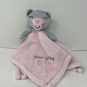 Baby Gear Cat Lovey Security lovies Pink Gray Soft Cuddling Stuffed Animal Toy